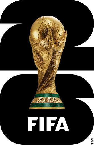 The official World Cup 2026 logo, revealed in 2023. Credits to FIFA.
