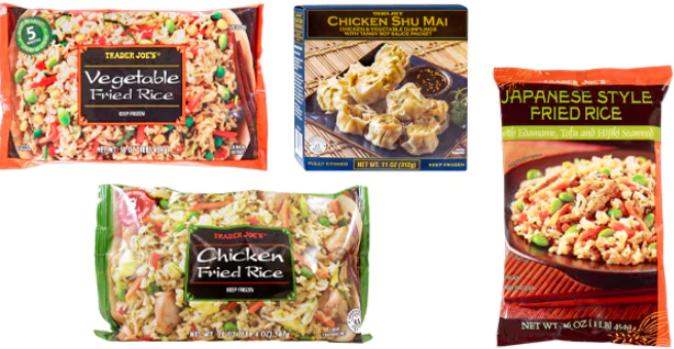 Shows some of the products that were recalled due to possibly having foreign materials

Picture taken from the trader joes website  in their announcement category. 
